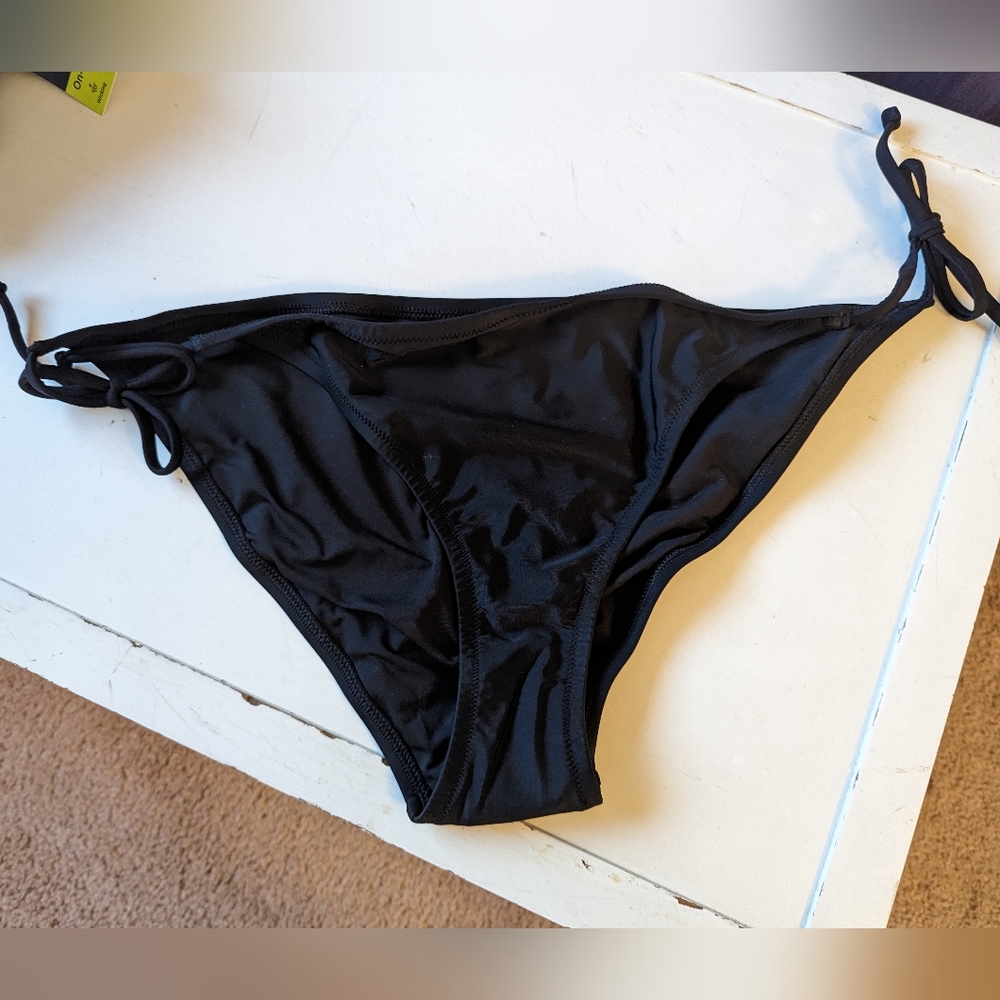 J Crew Black String Bathing Suit Bottoms